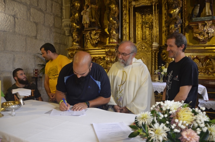 Luis Pernas en la renovación de su profesión religiosa: “Gracias”