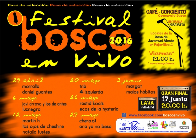 Nuevo Festival: “BOSCO EN VIVO”