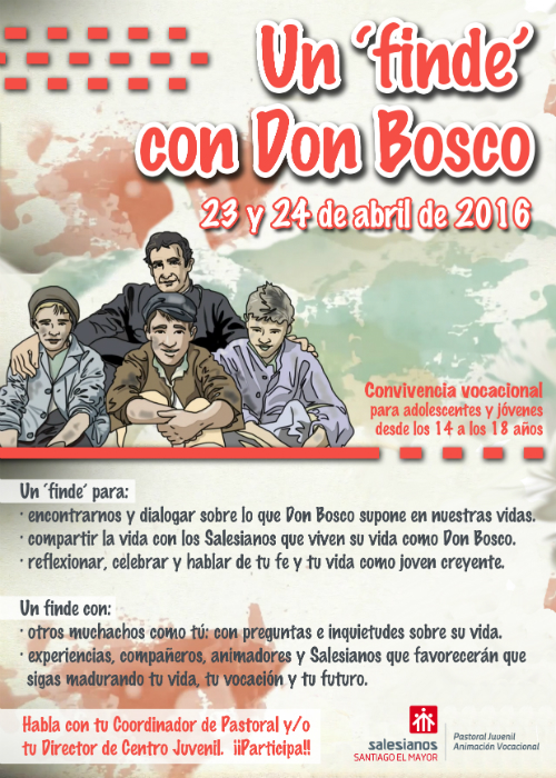 ¿Quién quiere pasar un finde con Don Bosco?