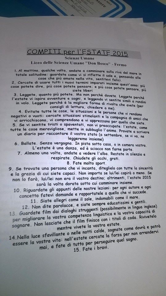 Un profesor de una escuela de inspiración salesiana triunfa con sus deberes de verano
