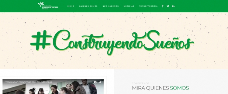 Nueva web de las Plataformas Sociales Salesianas
