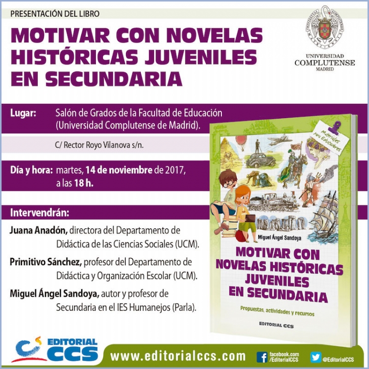 Motivar con novelas históricas juveniles en Secundaria