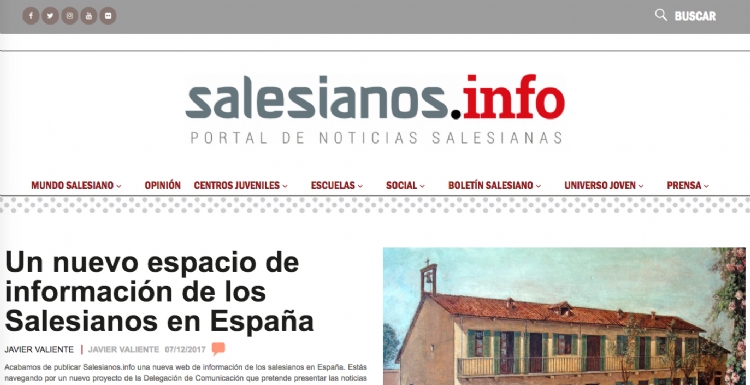 Un nuevo espacio de información de los Salesianos en España