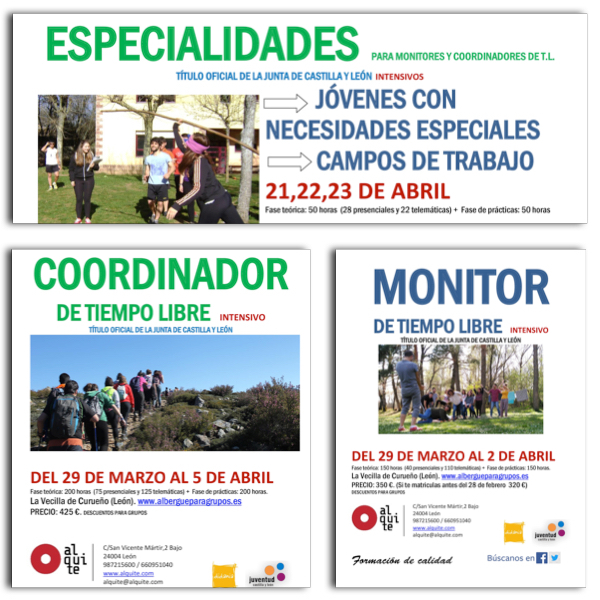 Oferta formativa desde la Escuela de Tiempo Libre “Alquile”