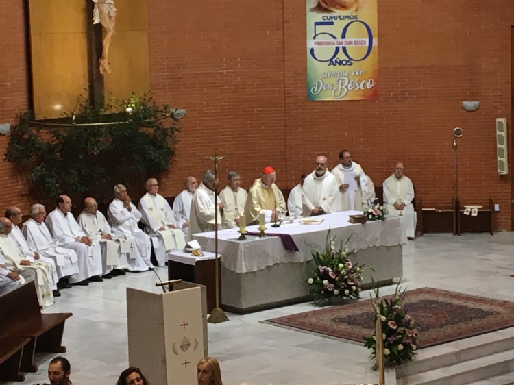 50.º aniversario de la parroquia de San Juan Bosco de Madrid