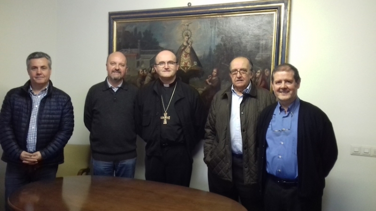 Don Stefano Martoglio visita a Mons. Munilla, obispo de San Sebastián