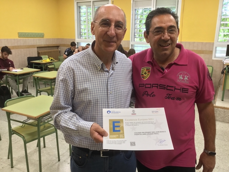 Salesianos Puertollano renueva su sello de calidad 500