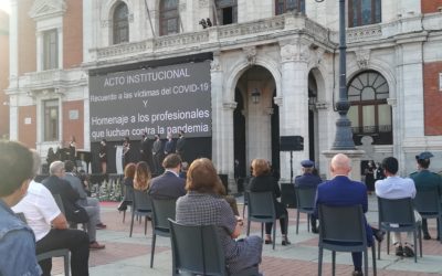 JuanSoñador en el homenaje a las víctimas del COVID-19 en Valladolid