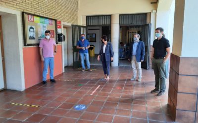 La Alcaldesa de Puertollano, Isabel Rodríguez, visita el colegio salesiano