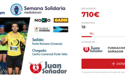 15k Nocturna Ourense ayuda a Fundación JuanSoñador